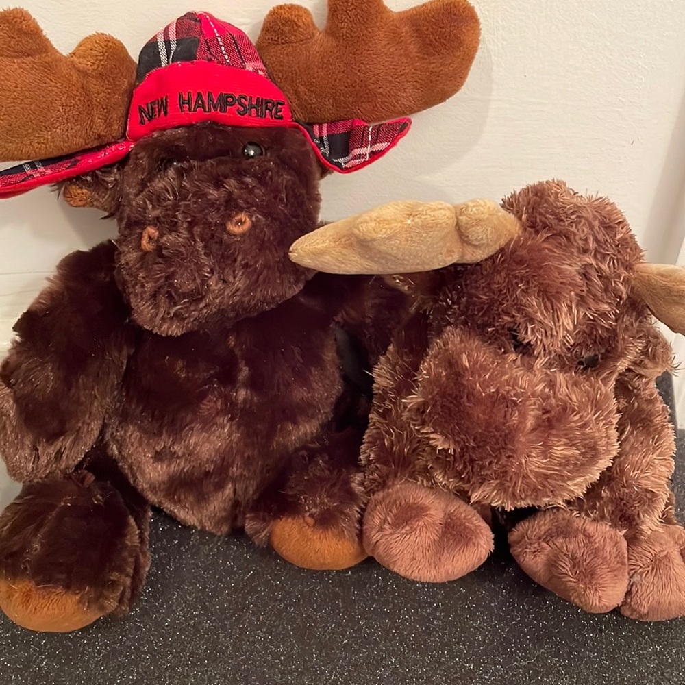 6” super soft Moose with New Hampshire stitching